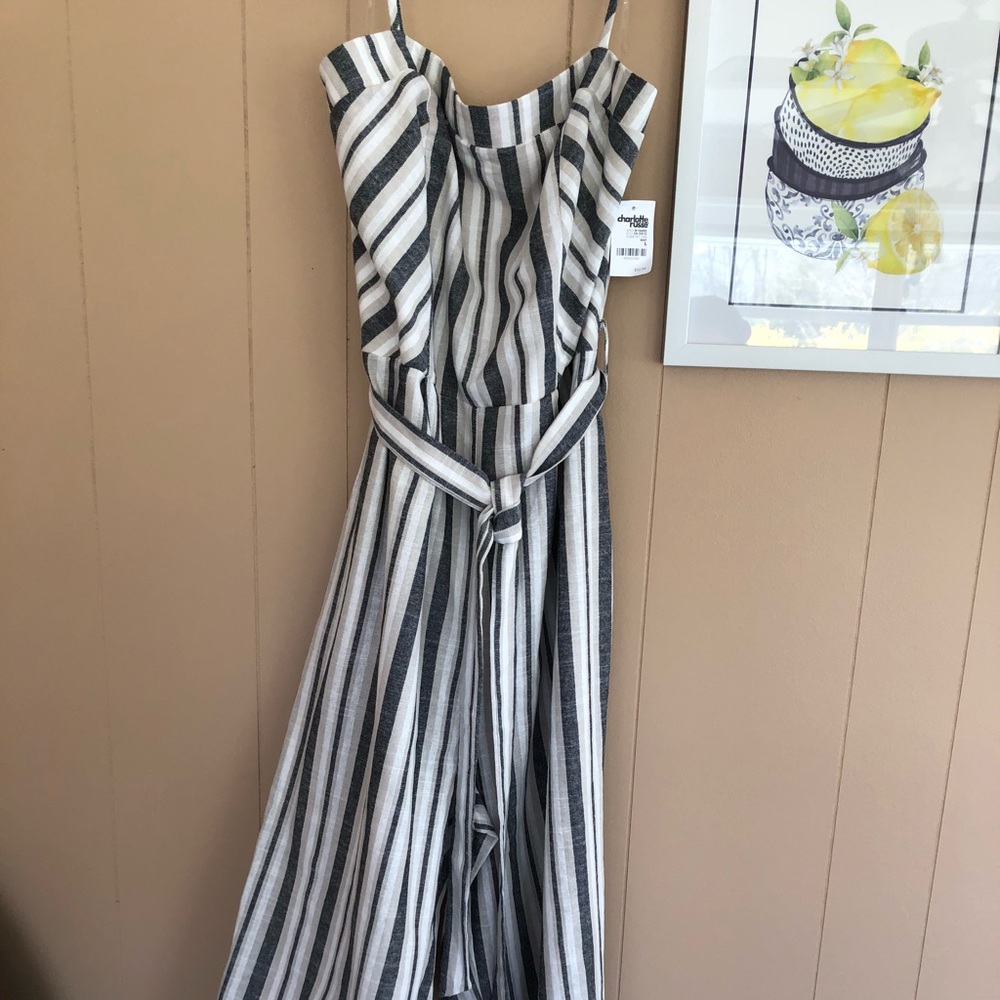 Charlotte Russe Linen Jumpsuit (size L)